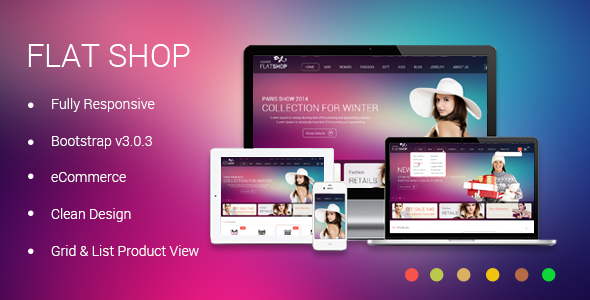The New Flat Shop - HTML Template