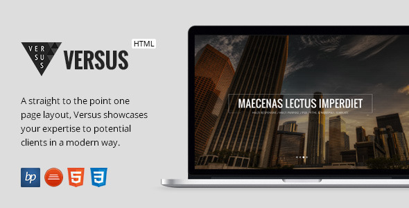 Versus - Responsive One Page HTML5 Template