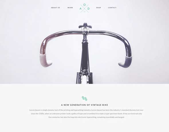 Bicycle-Flat-One-Page-Template