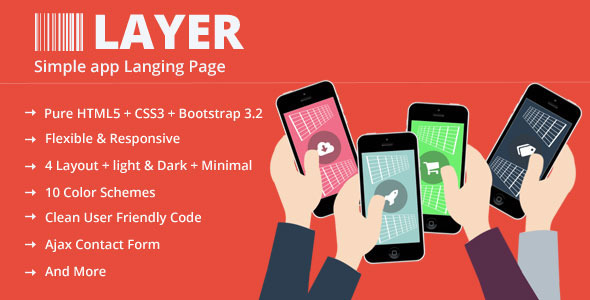 Layer - Responsive App Landing Page