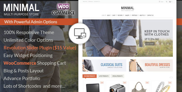 Minimal Multi Purpose - WooCommerce Theme