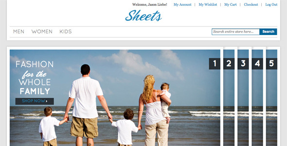 Sheets Magento Commerce Theme