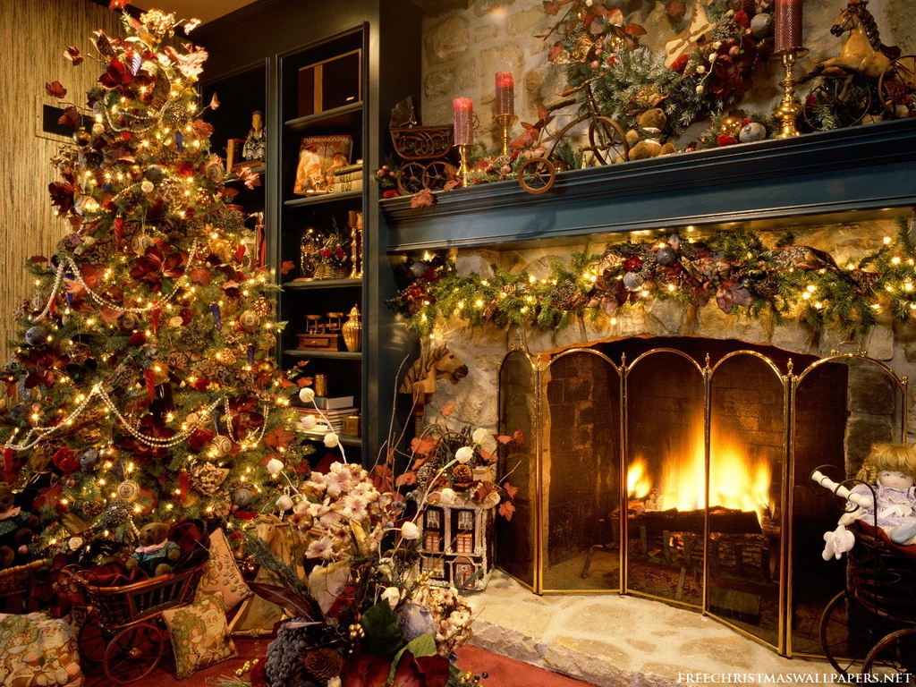 Christmas Tree with Fireplace