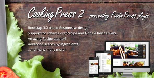 CookingPress - Recipe & Food WordPress theme