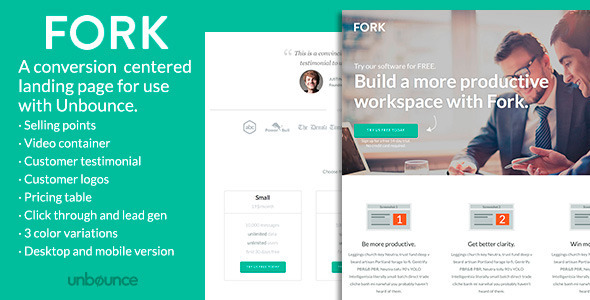 FORK - Unbounce Template