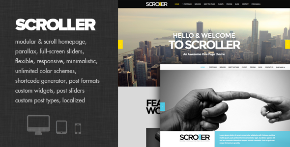 Scroller - Parallax, Scroll & Responsive Theme
