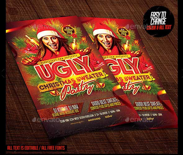 Ugly-Christmas-Sweater-Party-Flyer-V2