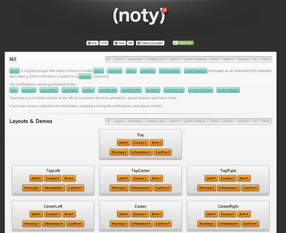 jQuery-noty
