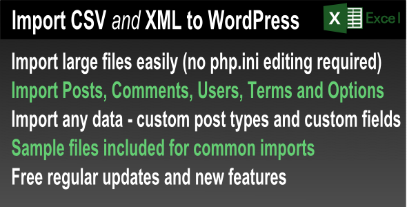 CSV and XML Import - Premium WordPress Plugin