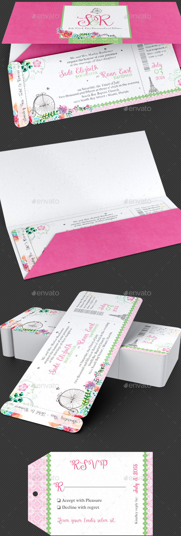 French-Wedding-Boarding-Pass-Invitation-Template