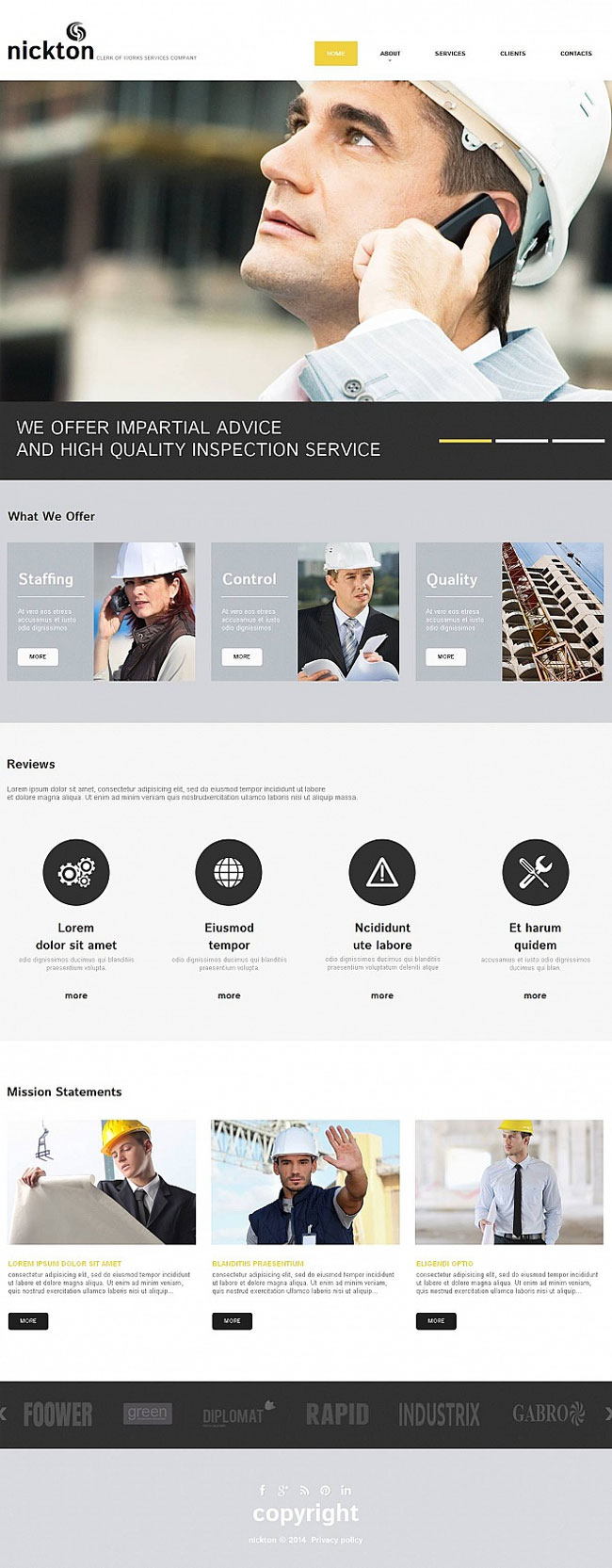 Industrial-Moto-CMS-HTML-Template