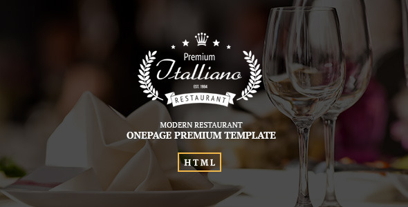 Italliano - Clean Premium Restaurant Template