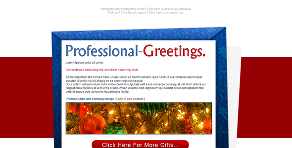 Professional Greetings - Newsletter - Email