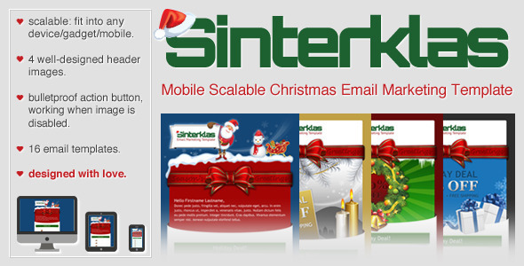 Sinterklas - Christmas Mobile Scalable HTML Email