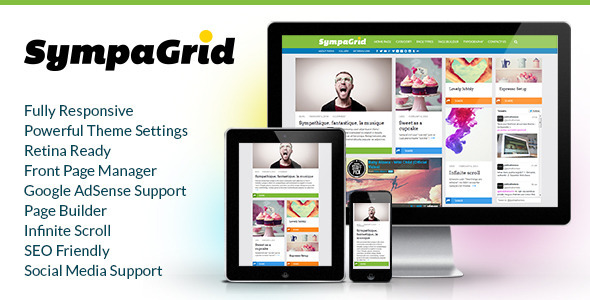 SympaGrid - Responsive Grid WordPress Theme
