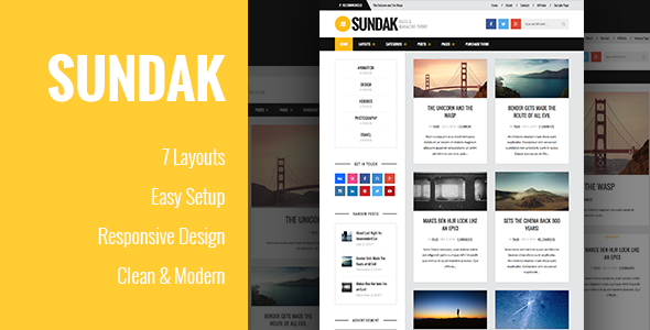 Sundak - Blog and Magazine Theme