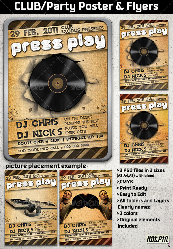 partyclubconcert-flyer-and-poster