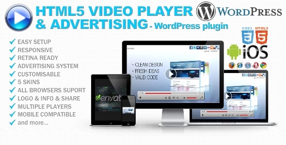 HTML5 Video Player & Advertising - WP plugin