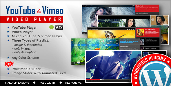 Youtube Vimeo Video Player & Slider WP Plugin
