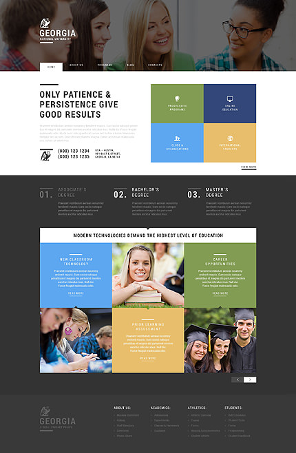 Web Promotion of Universities WordPress Theme