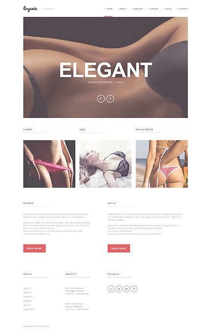 Refined Lingerie WordPress Theme