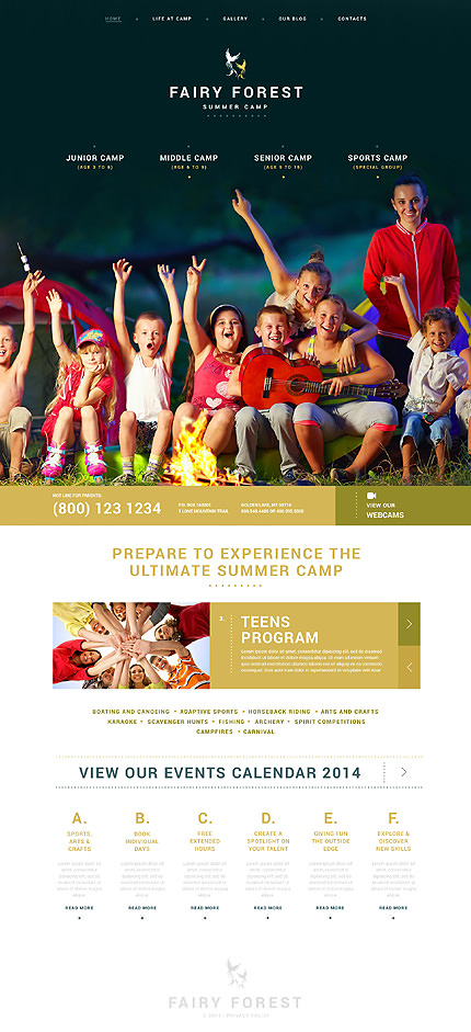 Kids Summer Camps WordPress Theme