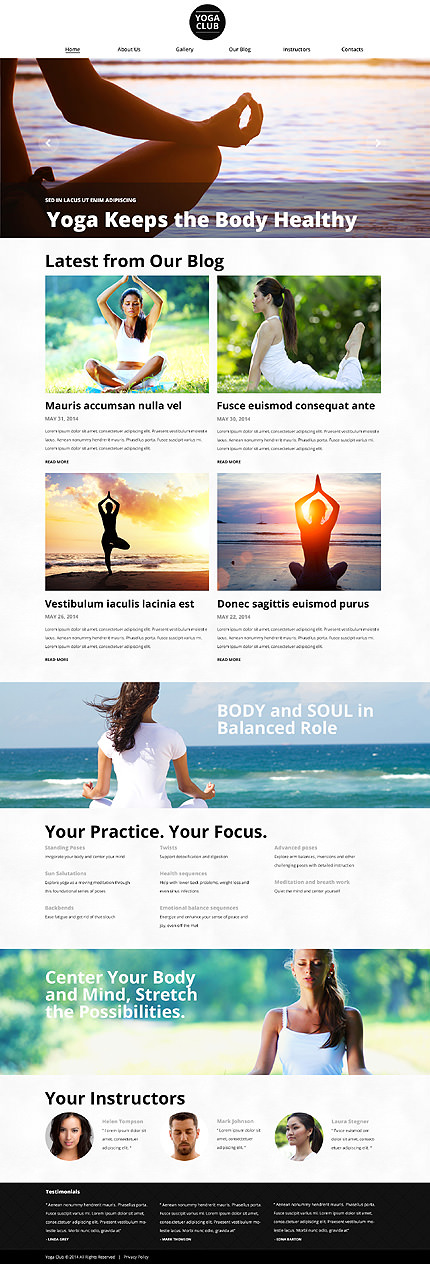 OpenAir Yoga Classes WordPress Theme