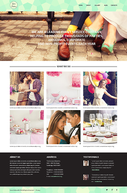 Memorable Events Planner WordPress Theme