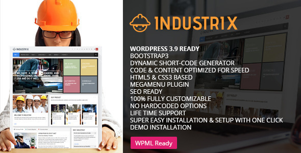 Industrix Multipurpose WordPress Theme