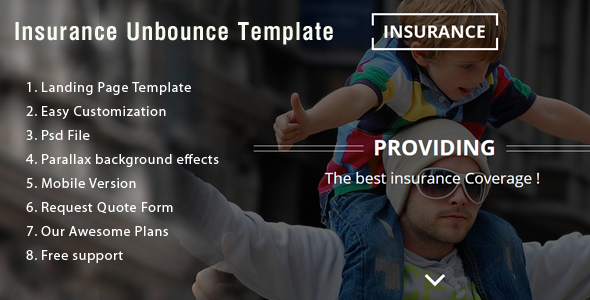 Insurance Unbounce Landing Page