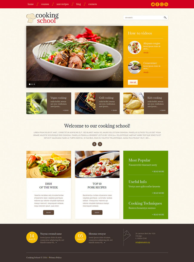 Cooking-Responsive-WordPress-Theme