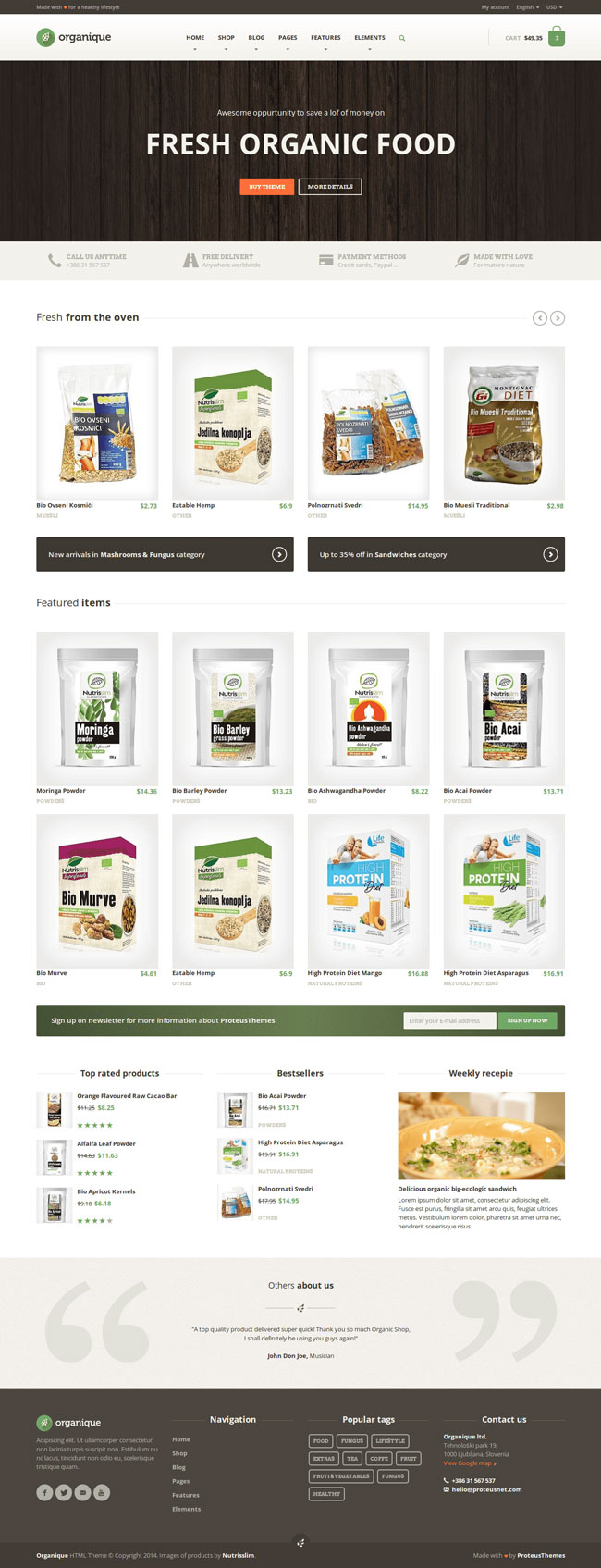 Organique-WordPress-Theme-For-Healthy-Food-Shop