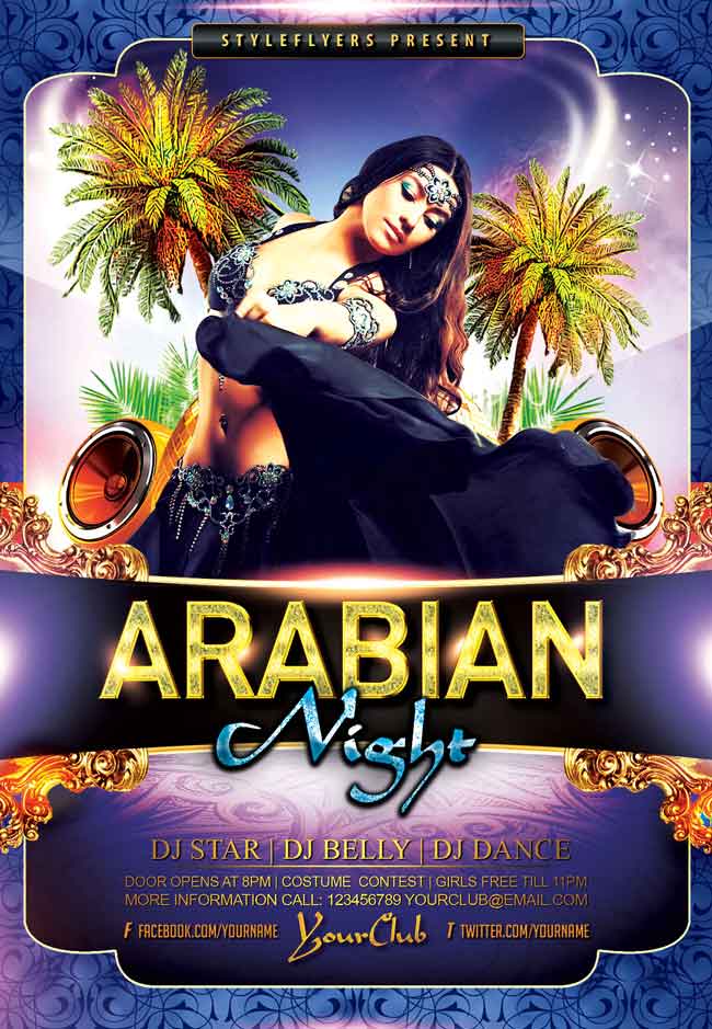Arabian-Night-Party-PSD-Flyer-free