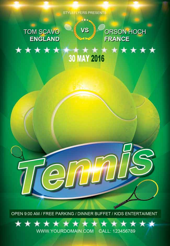 Tennis Flyer Template Free