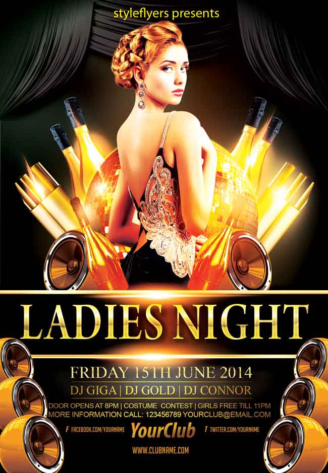 Ladies-night-party-flyer