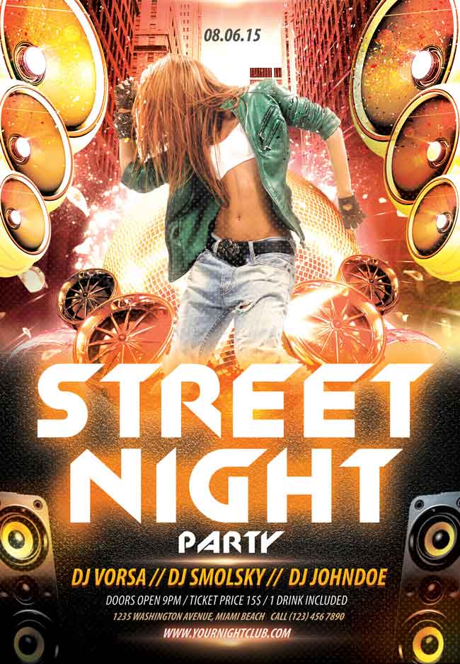 Street-night-party-PSD-Flyer