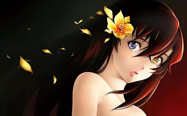 Anime girl widescreen wallpaper