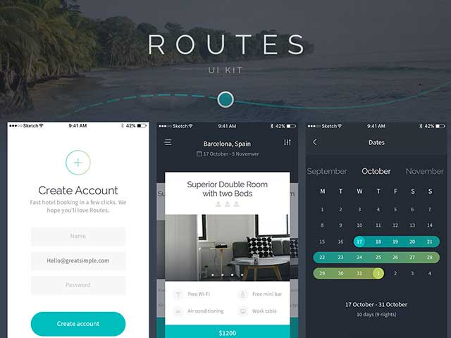 Free-Routes-IOS-App-PSD-UI-Kit-Preview