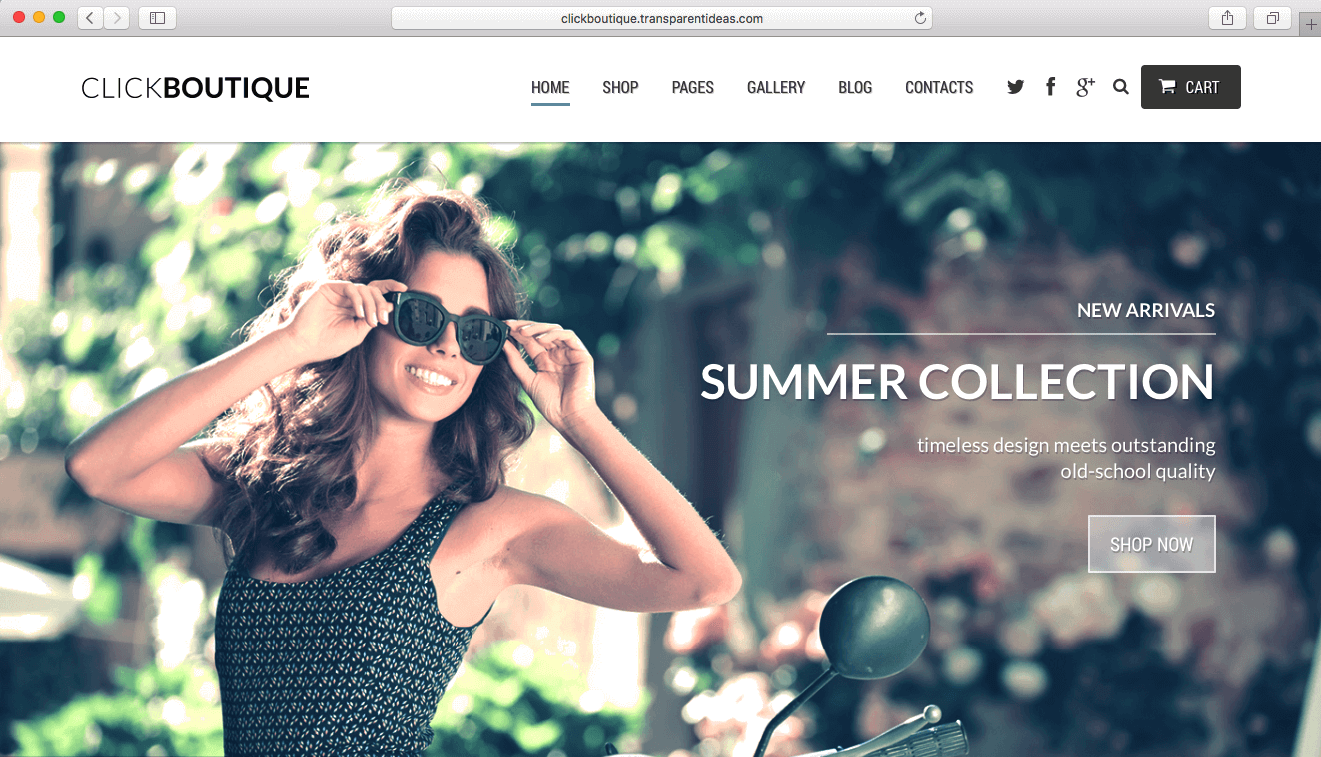 WooCommerce theme 2016 for selling fashion products