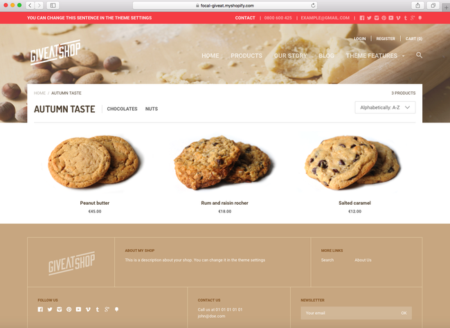 Now you can set up and maintain a bakery using Shopify theme
