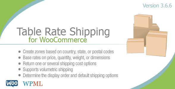 using table rate shipping for your WooCommerce website