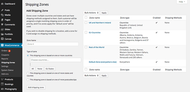 with this plugin, you can setup flat rate for shipping options based on shipping address