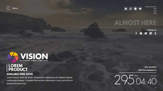 vision-creative-template-for-coming-soon-page
