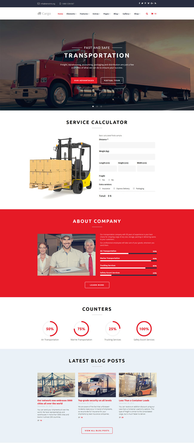 Cargo-Multipurpose-Website-Template