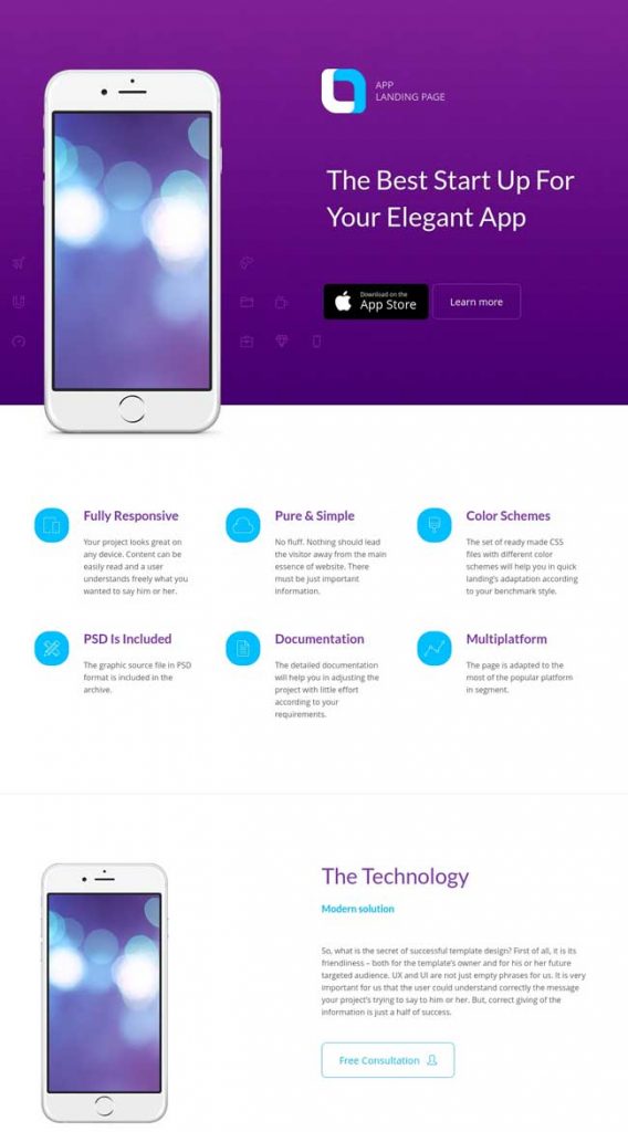 20+ Best Mobile App Landing Page Templates 2016