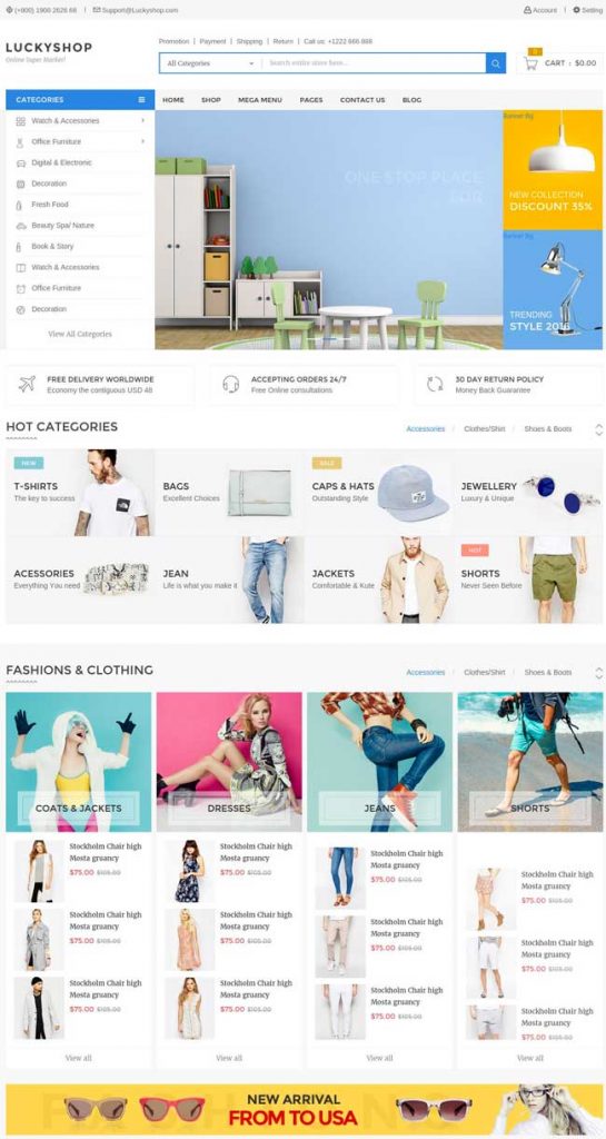 30+ Best eCommerce Responsive HTML Templates 2016