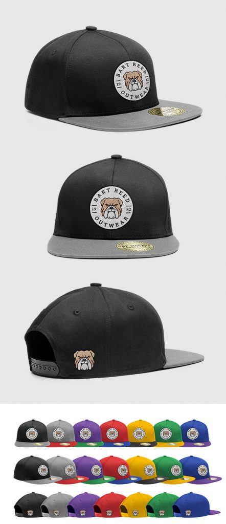 Free Snapback Cap PSD Mockup with 7 Colors | Free download