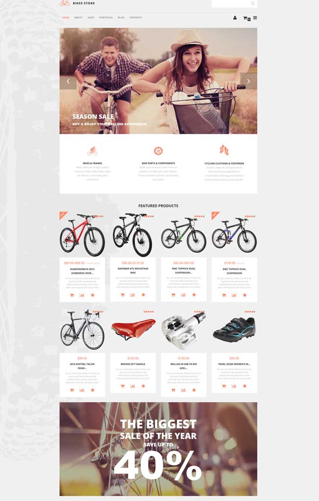 Bikes Store WooCommerce Theme