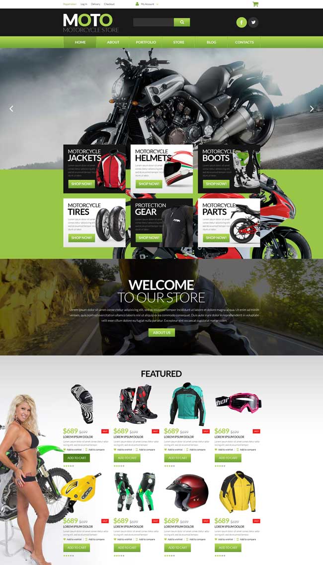 Motorcycle Store WooCommerce Theme